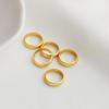 Gold Plated Color-Retention Beading Circle for DIY Jewelry