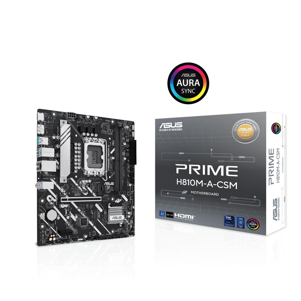 ASUS Core Ultra Processors (Series 2), LGA1851 Compatible H810M Micro-ATX Motherboard / PRIME H810M-A-CSM (Authentic Japanese Distributor)