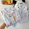 Summer Cure Cartoon Mikko Short-Sleeved Pajamas Women'S Loungewear Cloud Cotton Suit