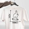 Maglietta Divertente Coniglio Anatra 100% Cotone Grafica Novità Unisex Regalo Tee UK