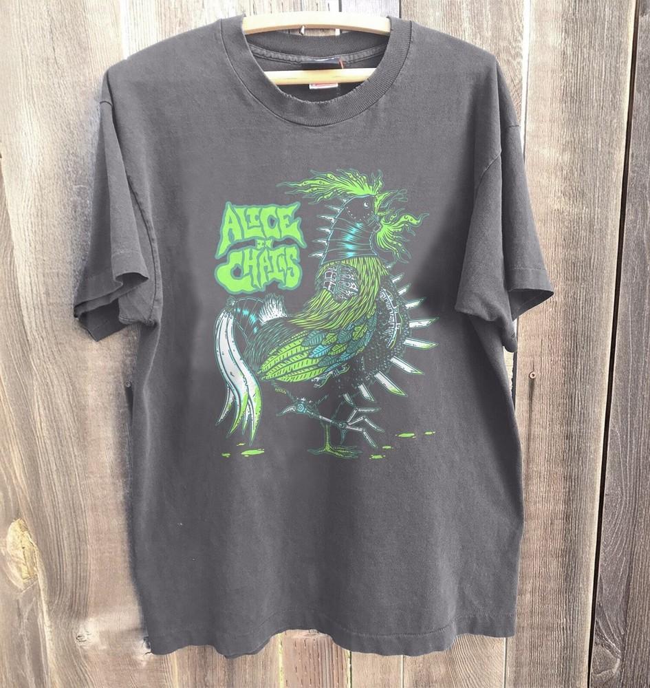 New Alice in Chains UNISEX Charcoal Cotton Tshirt Unisex T-Shirt XL