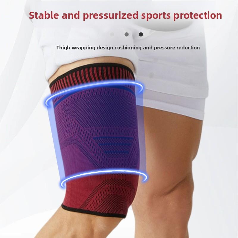 Thigh Protection High Elastic Knitted Nylon Cycling Basketball Sports Professional Protective Gear Anti-thigh Muscle Strain Knee Pads