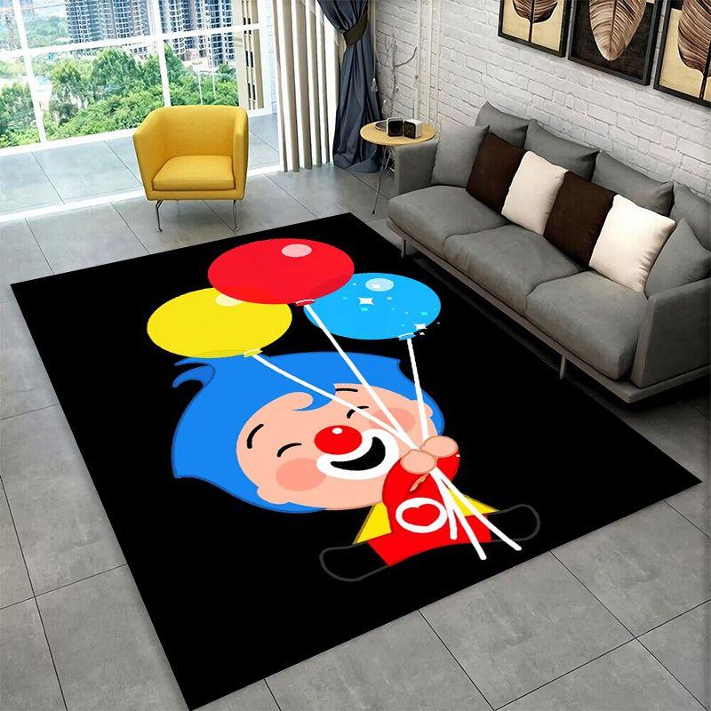 Cute plim plim Cartoon Non-Slip Area Rug for Living Room,Bedroom,Playroom,Soft Carpet Floor Mat Home Decor Rug Kids Room Gift