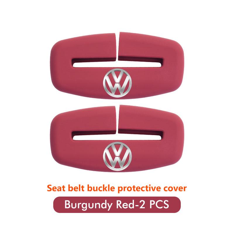 

2026 Hot For VW VOLKSWAGEN 2Set Car Seat Safety Belt Protection Silicone Buckle Clip Cover For Volkswagen VW Scirocco Jetta Beet