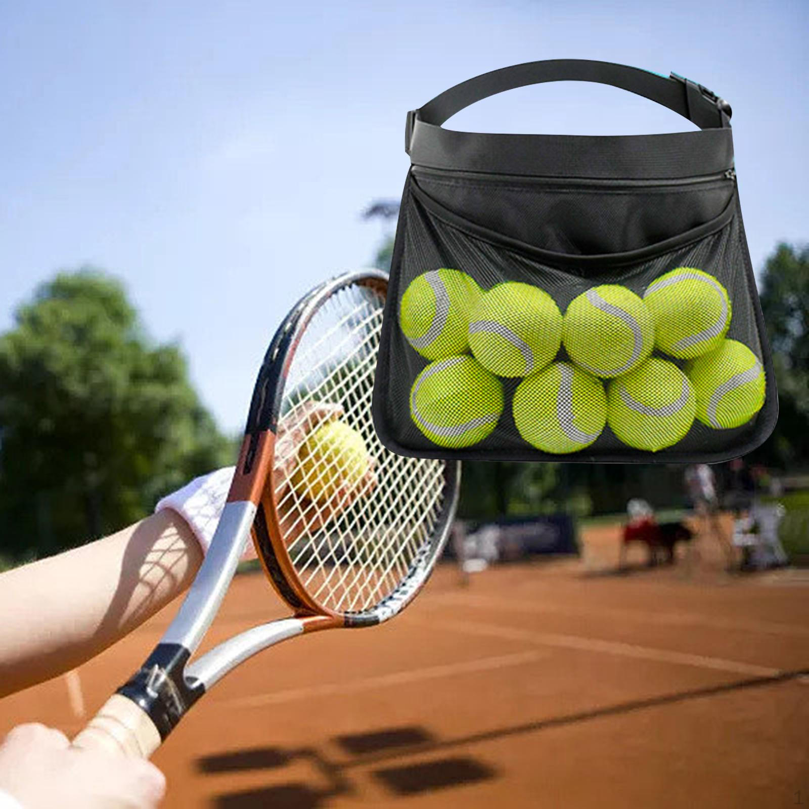 

Черный держатель для теннисных мячей Golf Fanny Pack, сумка на пояс, держатель аксессуаров, сетчатая сумка для хранения L