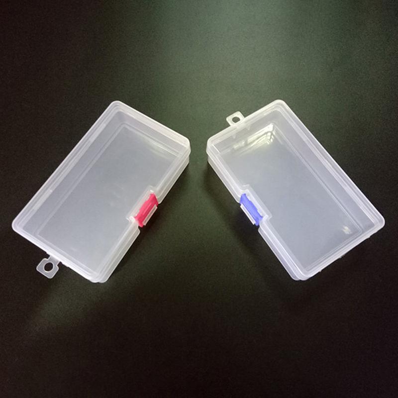 1 Piece Clear Screw Jewelry Organizer Utility Box Plastic Container Sewing Box