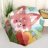 1pc Lively Fox Automatic Opening and Closing Folding - A Good Choice for Gifts, Fashionable and Convenient Umbrella With Cute Cartoon Characters, Dura