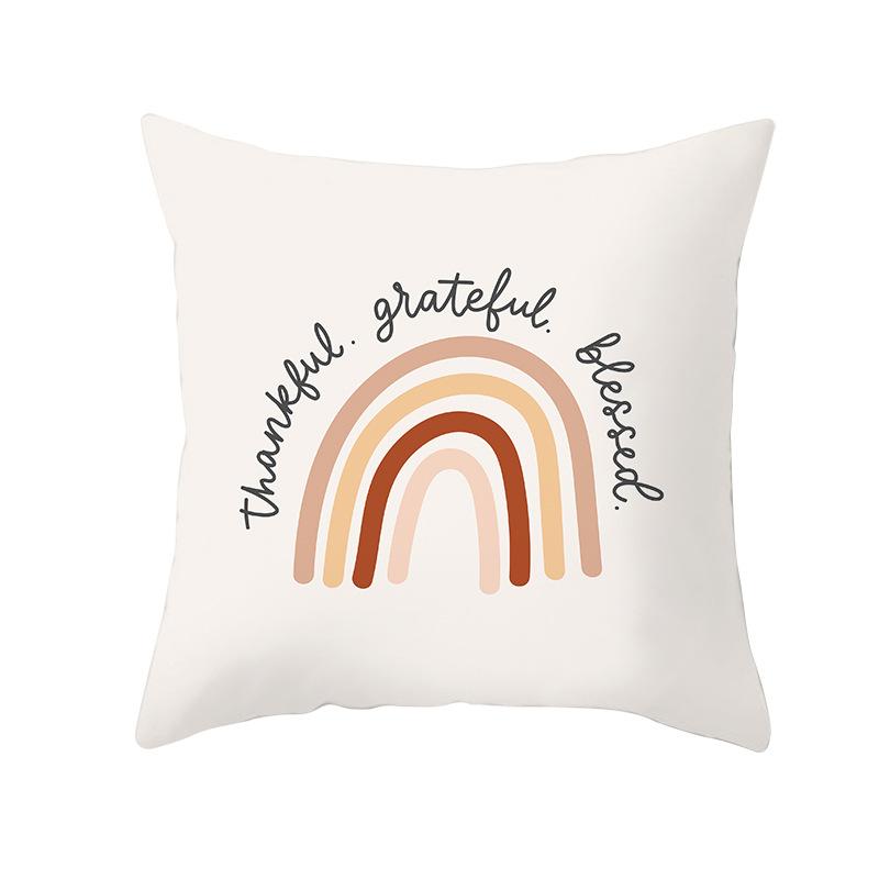 New Thanksgiving Pillow Cover Thanksgiving Harvest Pumpkin Home Cushion Cover