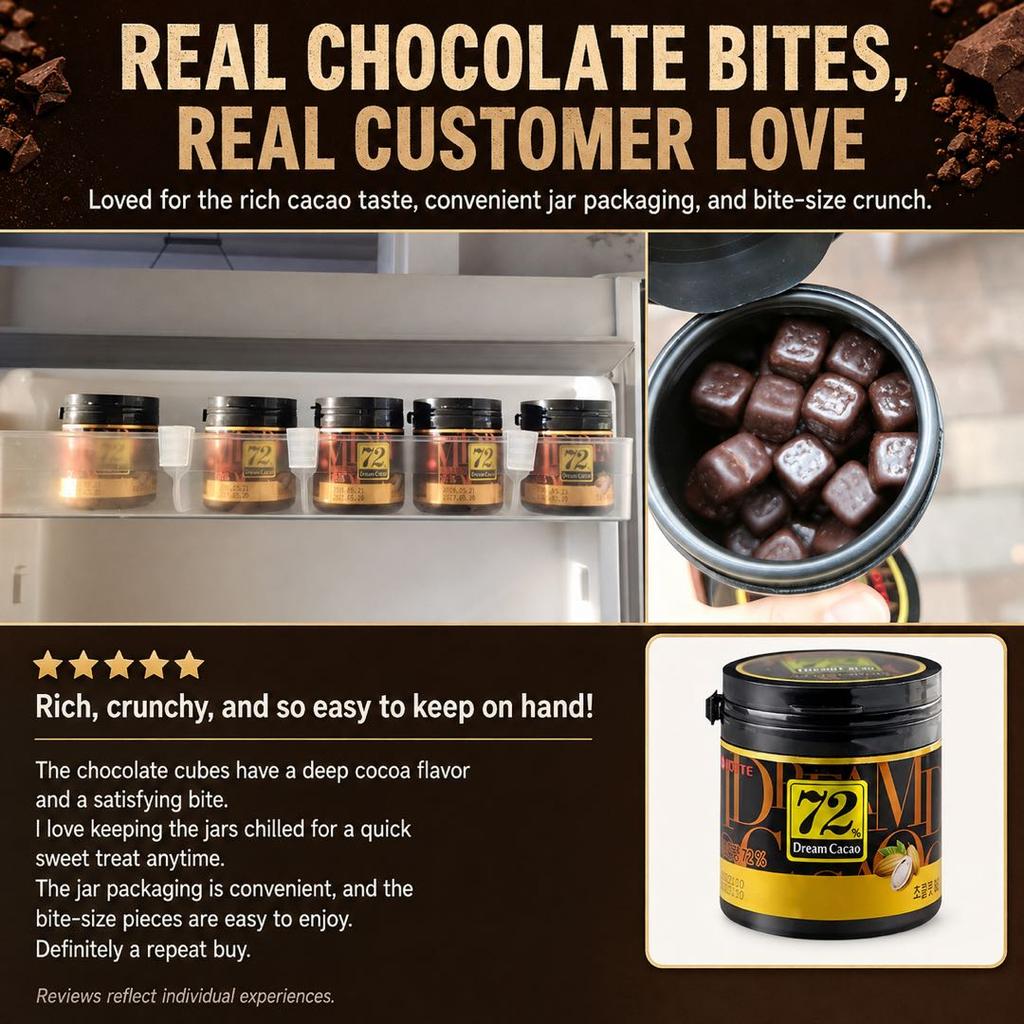 3+2 Lotte Dream Cioccolato 72% 86g