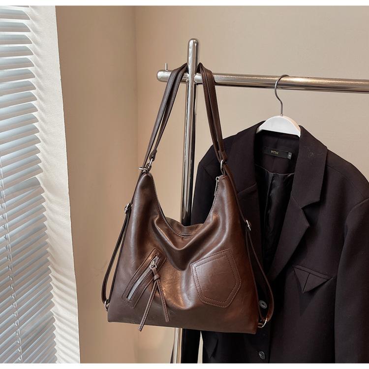 

Новая модная многокарманная сумка-мессенджер на двойном плече женская 2025 новый класс для поездок на работу большая вместимость для выхода сумка-тоут