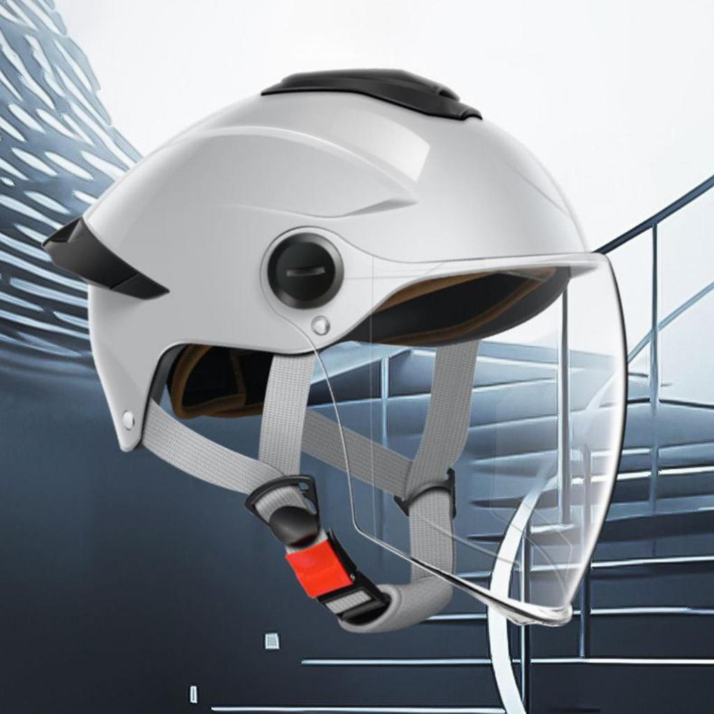 Large Motorcycle Helmet Open Face Adults Helmets Double Visor Headgear Protective Gear For Street Racing Motocross Scooter