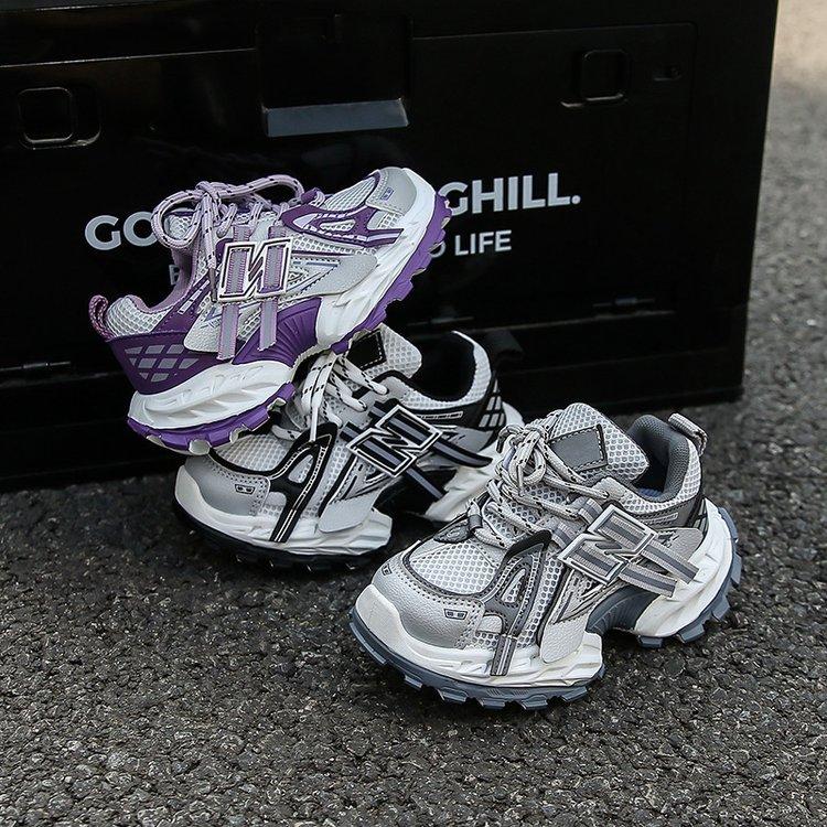 Soft Leather Edition~ Children's Sneakers 2025 Summer New Boys Mesh Breathable Mesh Shoes Girls Single Mesh Dad Shoes