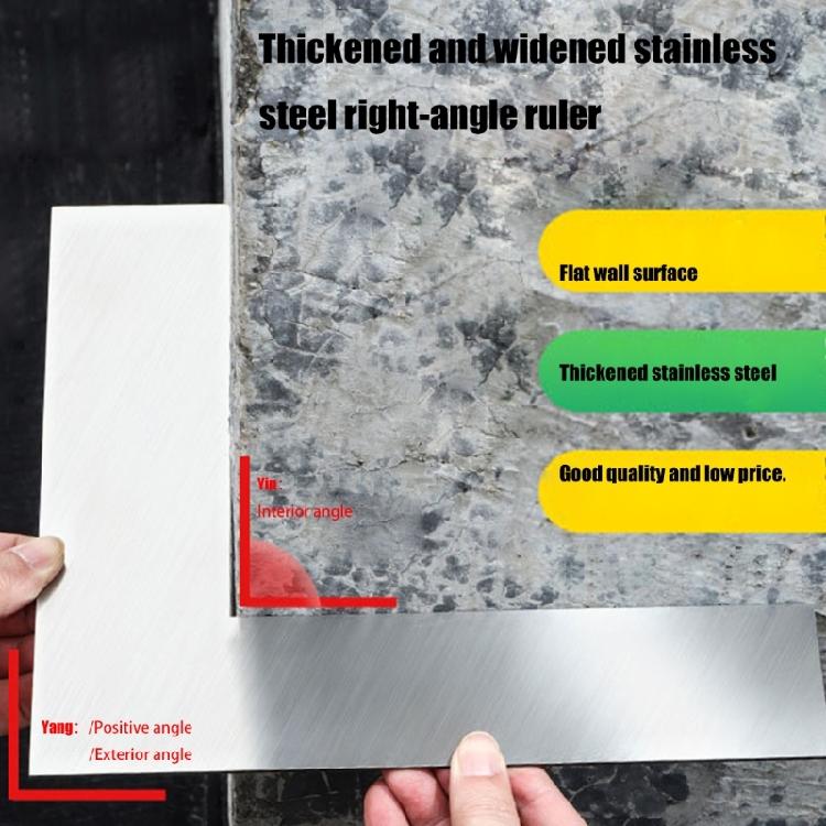 Rusts Resistant Stainless Steel 90 Degree Tool Portable Corner Ruler For Stable Use In Various Projects