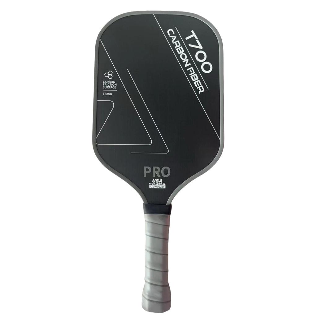 T700 Matte Carbon Fiber 16mm Pickleball Paddle - Lightweight, Professional Competition Style