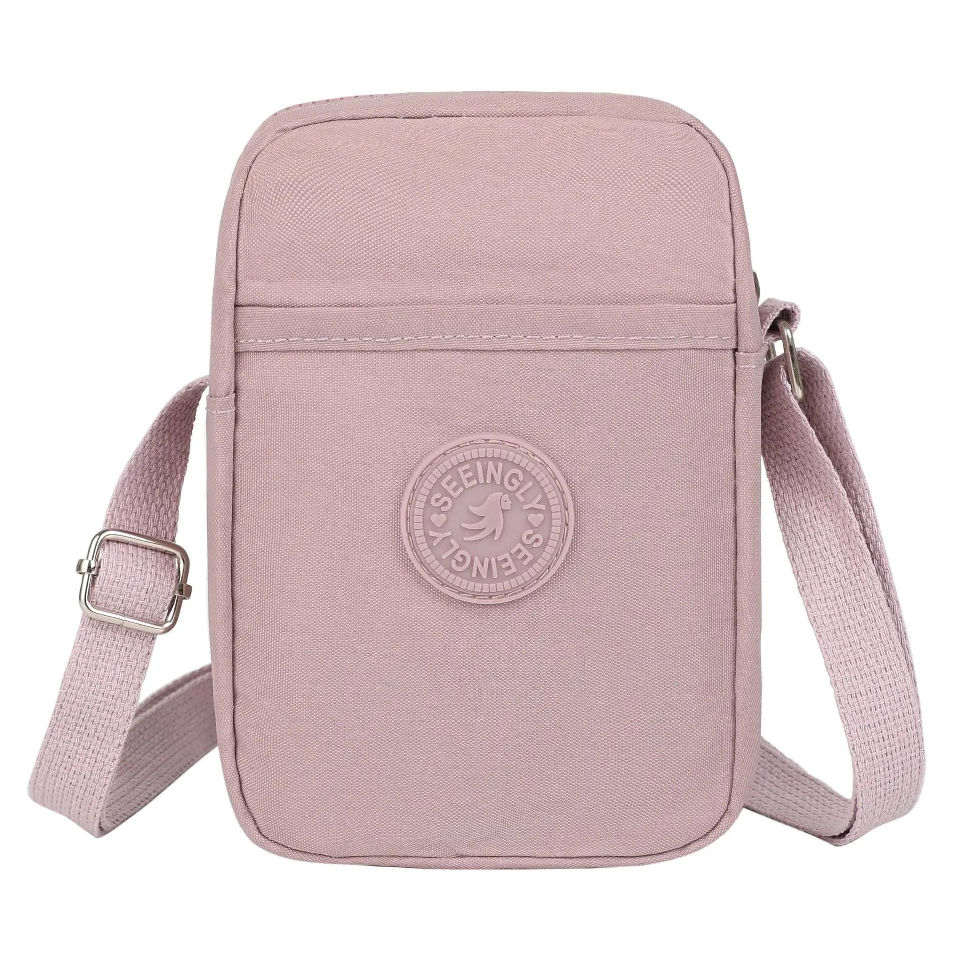 

Милая холщовая сумка для телефона, маленькая повседневная сумка для покупок, модная сумка для студенток и девушек, сумка через плечо, кошелек для женщин