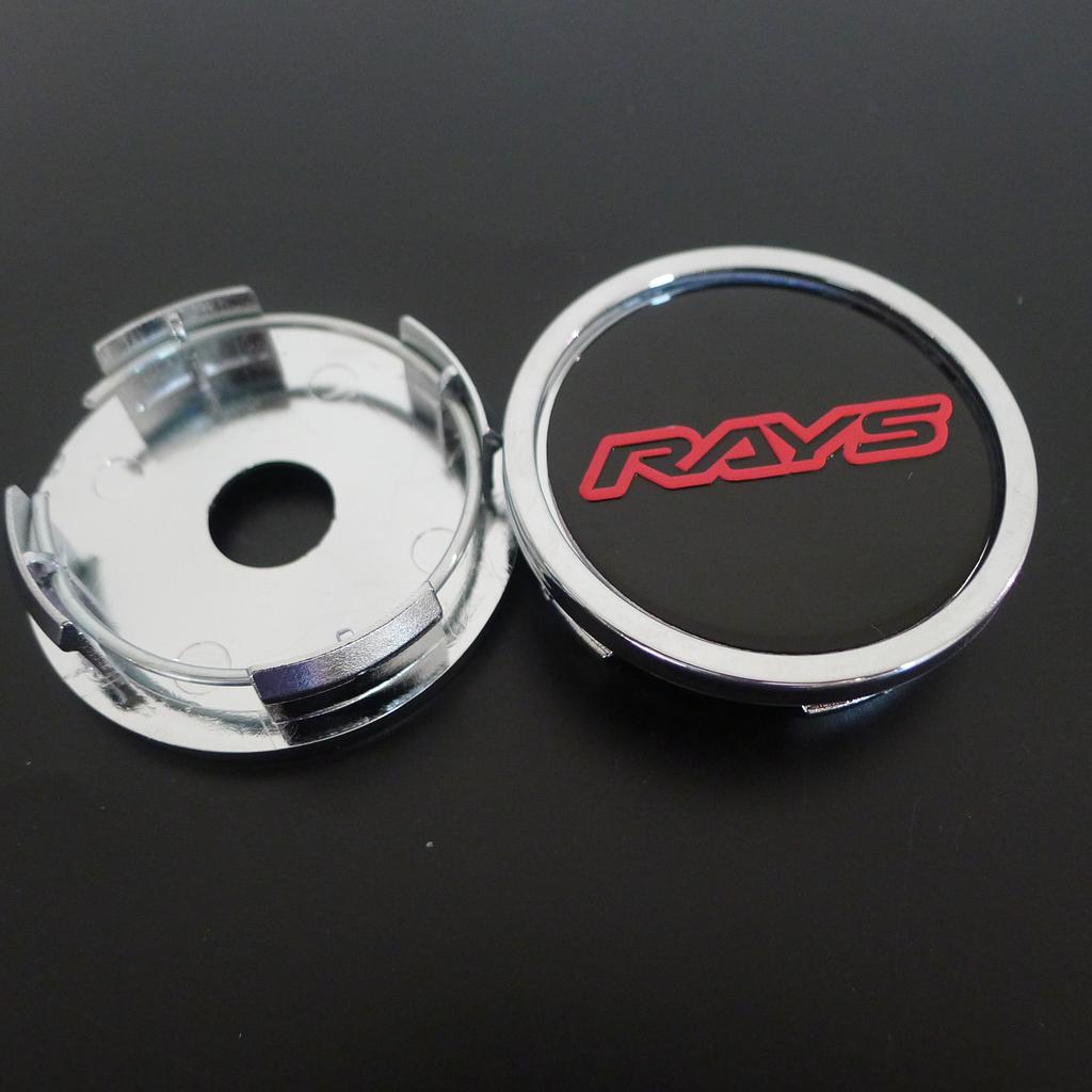 4 Stück 58mm Felgendeckel Nabe für Volk Rays Racing VR 52mm Felgen Abdeckung Logo Emblem Abzeichen Auto Styling Zubehör