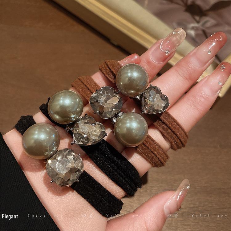 Premium Pearl Hair Ties: High-Elastic, New Small-Fragrance Style, Durable Hair Accessories