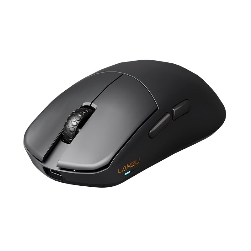 Lamzu MAYA X Gaming Mouse Black with 1 Set of Extra 8K Dongle Authorized Japanese Distributor Warranty (Amazon Exclusive) Soles, Included,