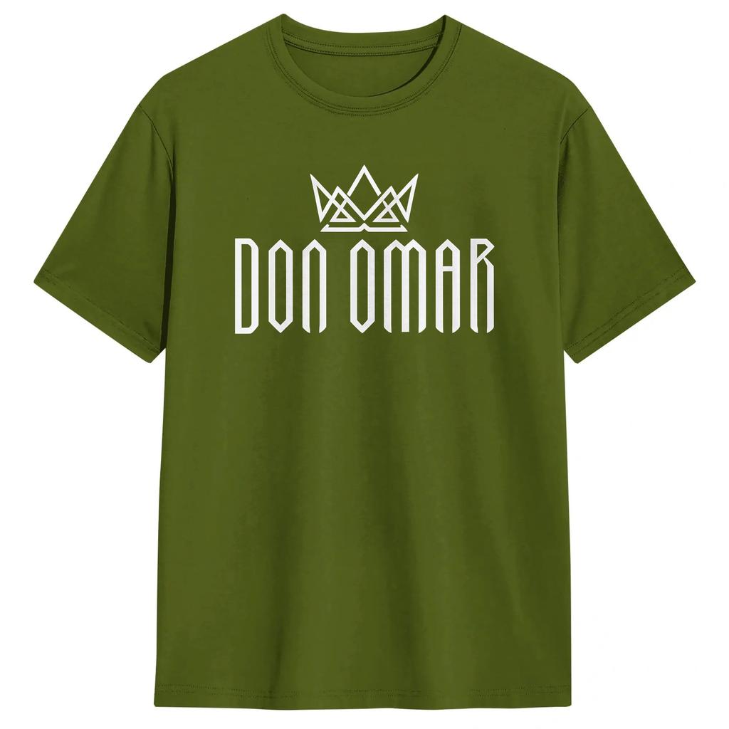 Unisexs Rapper Don Omar T Shirts The Last King Tour 2026 Cotton Clothes Leisure Short Sleeve Round Neck Tees Big Size TShirt