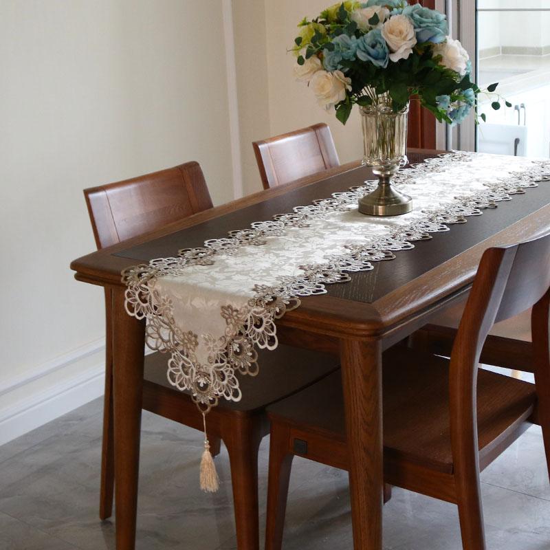 Britischer moderner einfarbiger Stoff Tischläufer Matte Klavier Kühlschrank Mahlzeit Schreibtisch Abdecktuch Arbeitszimmer Wohnzimmer Party Dekoration 40x100cm gray