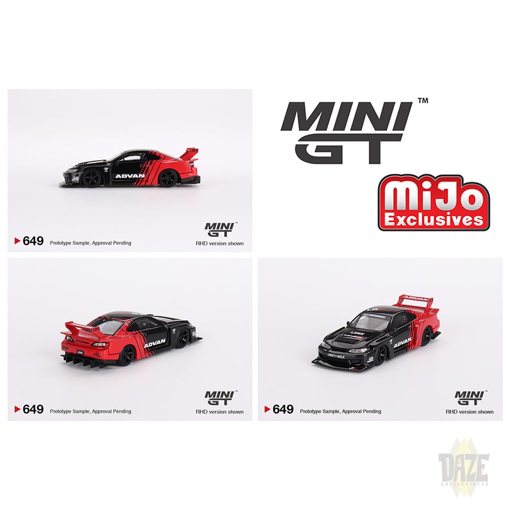 MINI GT Scale MiJo TOYS EXCLUSIVE SILHOUETTE S15 SILVIA ADVAN MiJo Toys Exclusive LB Super Silhouette S15 Silvia Advan 164 - LB-SUPER - (USA) -