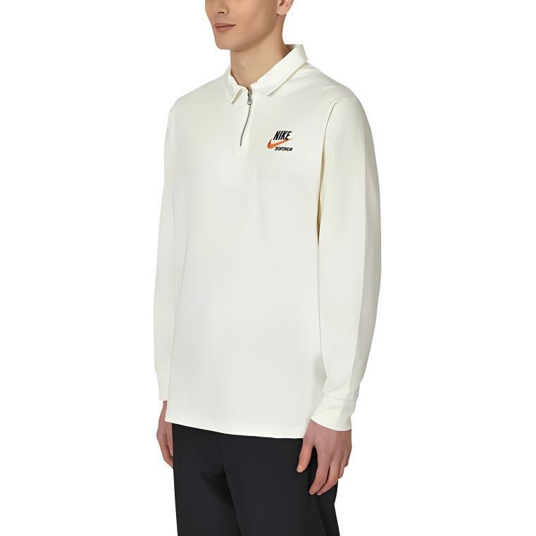 Nike Sportswear Trend Rugby Long Polo Shirts 'White' Men's DX6753-133