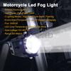 Waterproof Motorcycle Headlight 3000LM 125W Led Fog Light Spotlight with Switch Motorbike E-Bike Scooter Car Work Light