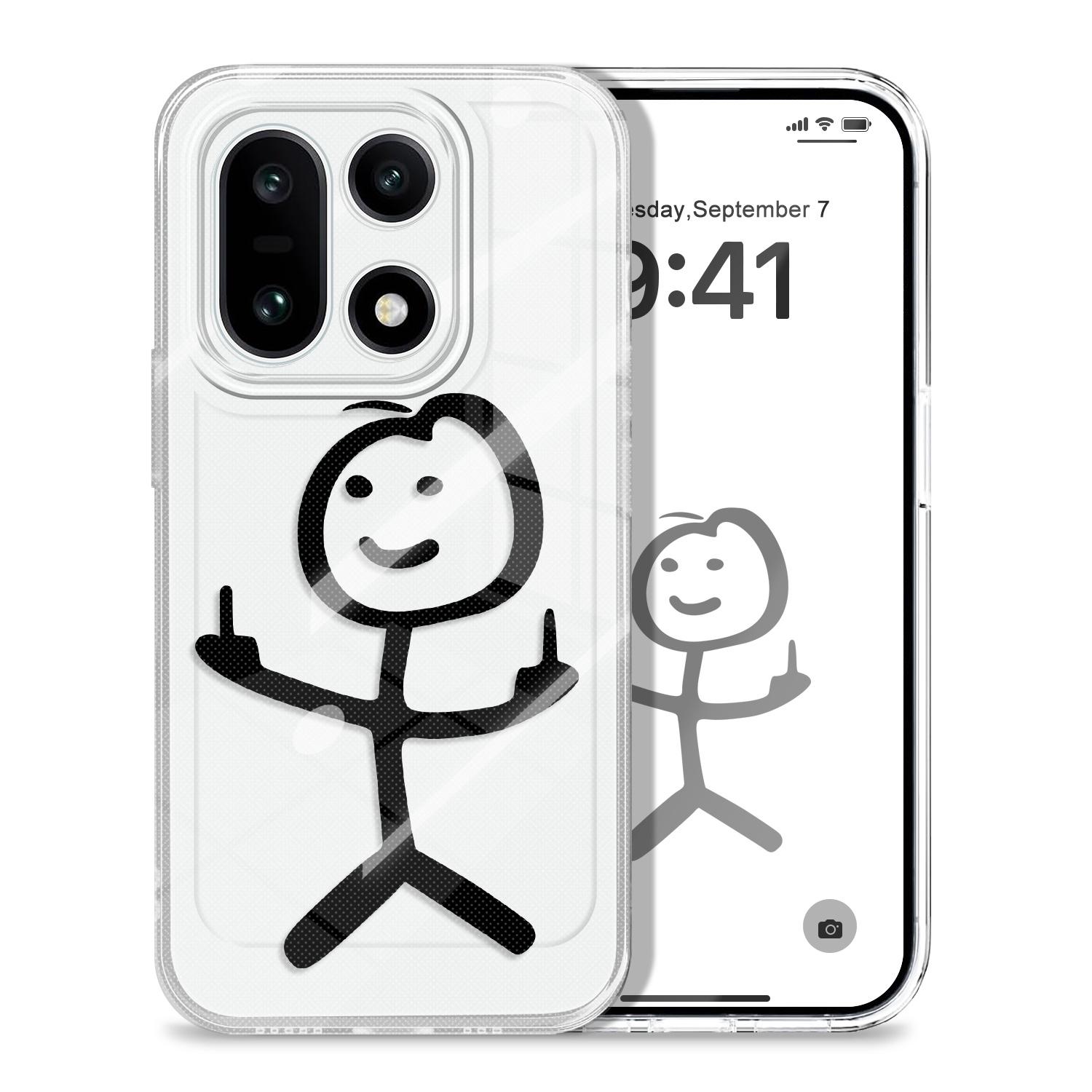 

Simple Line Figure Transparent Phone Case For Oneplus 15 13T 13R 12 12R 11R 10R 10 Pro 9RT Nord 2 5 CE2 CE5 5G Soft TPU Cover OnePlus 10 Pro 5G