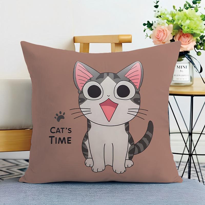 Cartoon Animal Print Dekorativní povlak na polštář Ložnice Obývací pokoj Čtvercový povlak na polštář