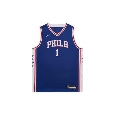 Nike NBA Youth 76ers Team Harden #1 Letter Logo Printed Sports Vest Kids Basketball Outfit Casual Sports Set Kids Sportswear 3Z2B7BZ2P-76RJH1
