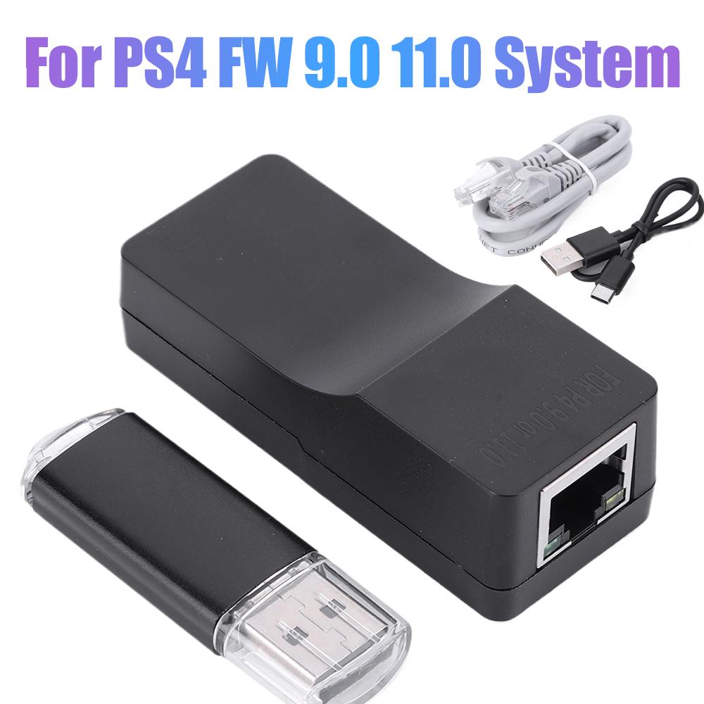 One-Key JB Tool Mod Set USB Dongle JB USB Adapter with Ethernet Type-C Cable Kit USB Dongle JB Tool for PS4 FW  9.0/11.0 System