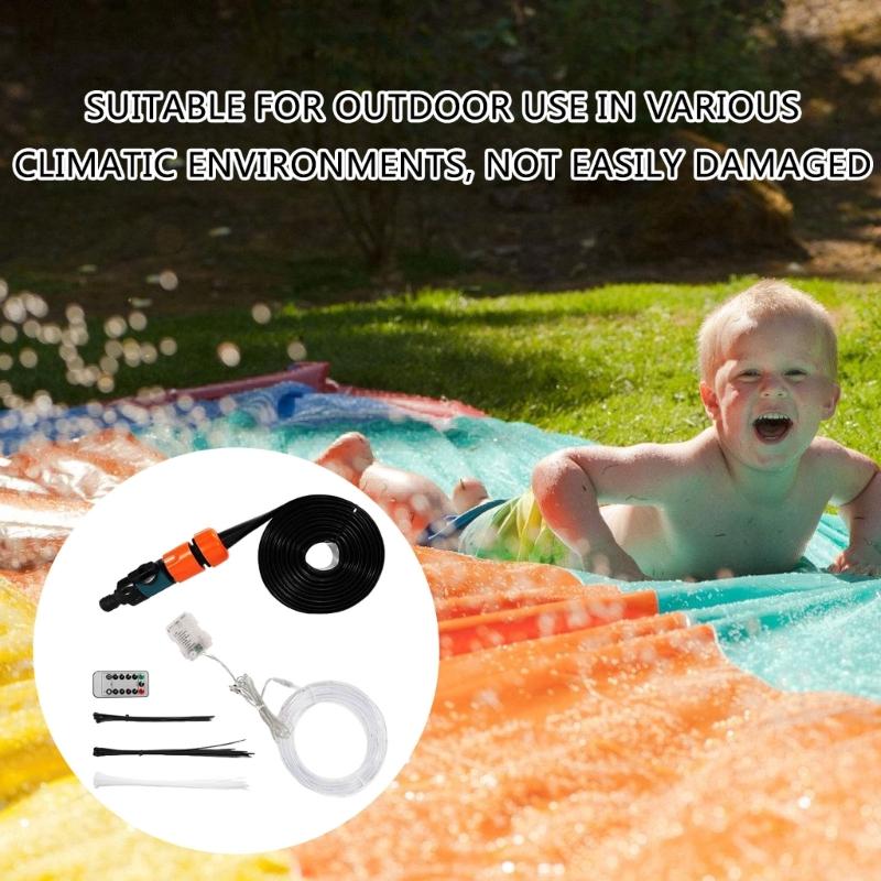 Multicolors Evening LED Trampoline Lighting And Water Spray Hose with Colorful LED Lamp Suitable For Backyard Activities
