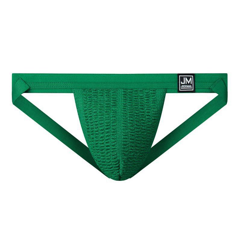 Jockstraps JOCKMAIL Sexy Men's Underwear 1.26-inch Wide Waistband Mesh Material Breathable Low Waisted Thong Underpants