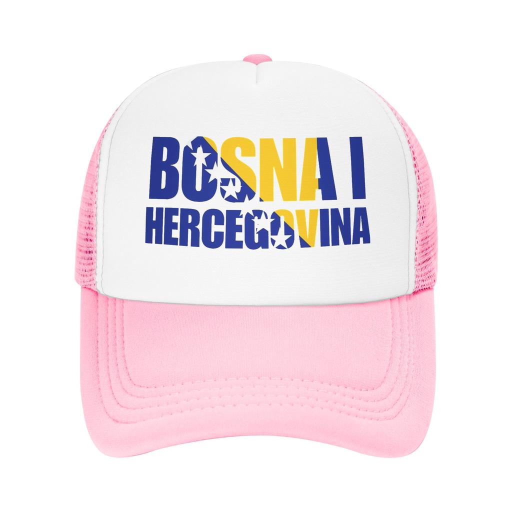 Bosnia and Herzegovina Flag Mesh Baseball Cap Unisex Women Fashion Sun Hats Hat Adjustable Summer Trucker Hat