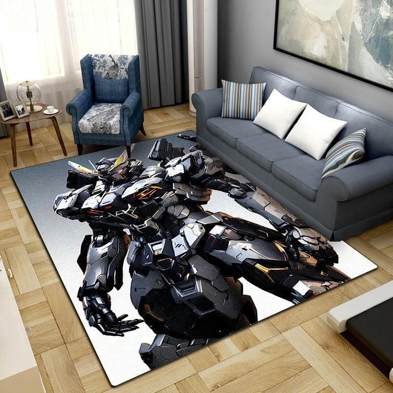 Gundam Washable Non-Slip Rug Carpet Larget Floor Mat Bedroom Home Decor For All-Season LXR103