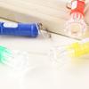 10Pcs Flashlight Toy Metal Buckle Portable Diamond Shape Exquisite Comfortable Grip Entertainment Fine Workmanship Kids Flash Light Key Rings Pendant