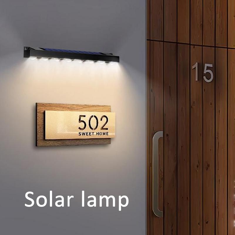 Solar Wall Lights Outdoor Wall Mounted Solar Lights Outdoor Motion Activated 8 LED Waterproof Spotlight Fixture For Courtyards