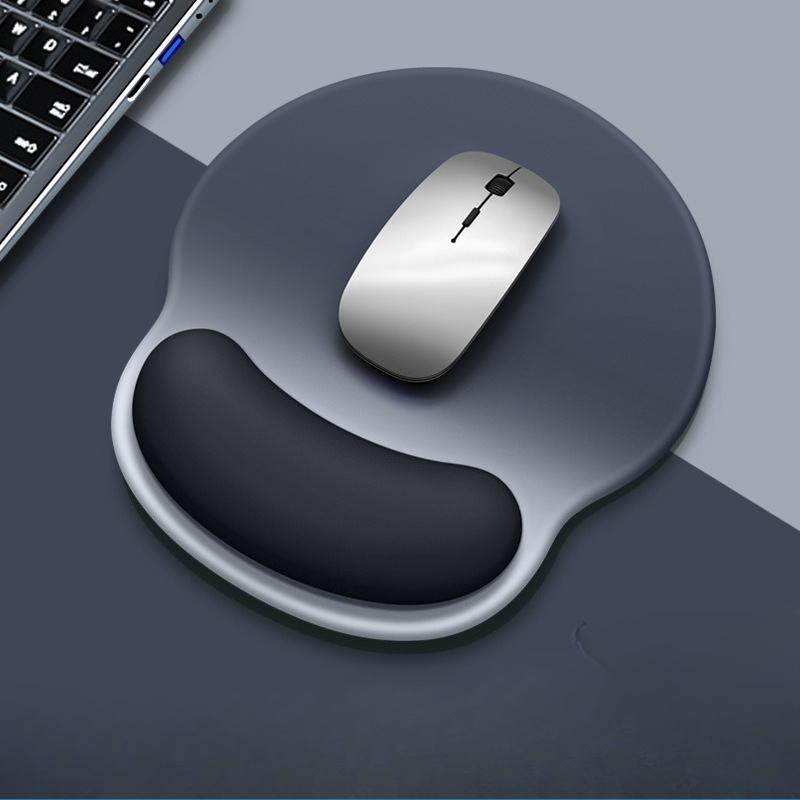 Gradient Mouse Pad Wrist Support Pad Mouse Computer Memory Foam Wrist Protection Pad Simple Silicone Mouse Pad