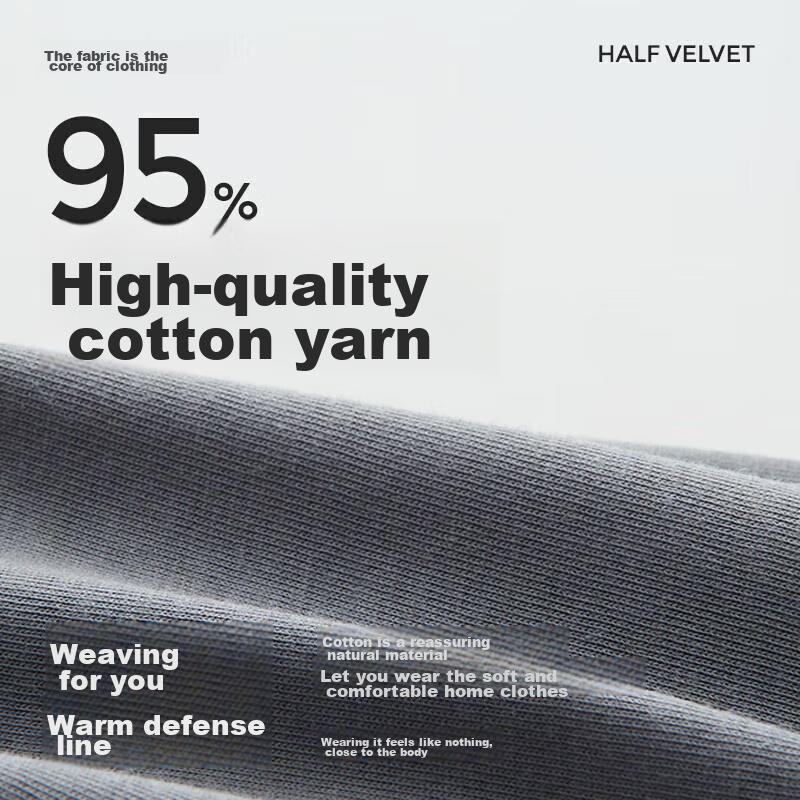 HLA Men's Pajamas Spring And Autumn Lapel Cardigan Pure Cotton 95% Cotton 10A Antibacterial Wearable Long Sleeve Long Pants Home Wear Set