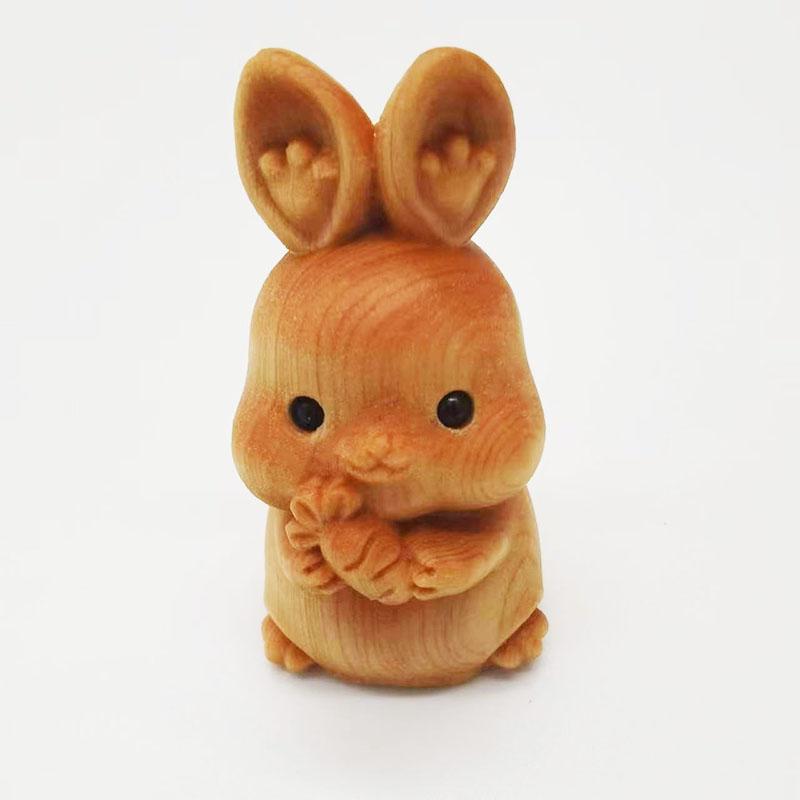 Mini Holz 12 Tierkreiszeichen Drache Affe Küken Ochse Tiger Hase Schlange Maus Tiere Figur 1,96" Büro Wohnkultur Geburtstagsgeschenk