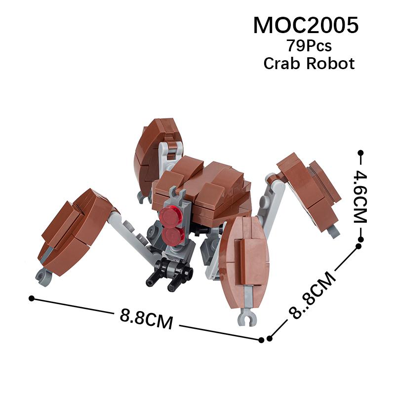 MOOXI Space Wars Series Robot Model MOC Brick DIY Diorama Adult Children Toys Building Block Set Montessori Gift Room Decoration