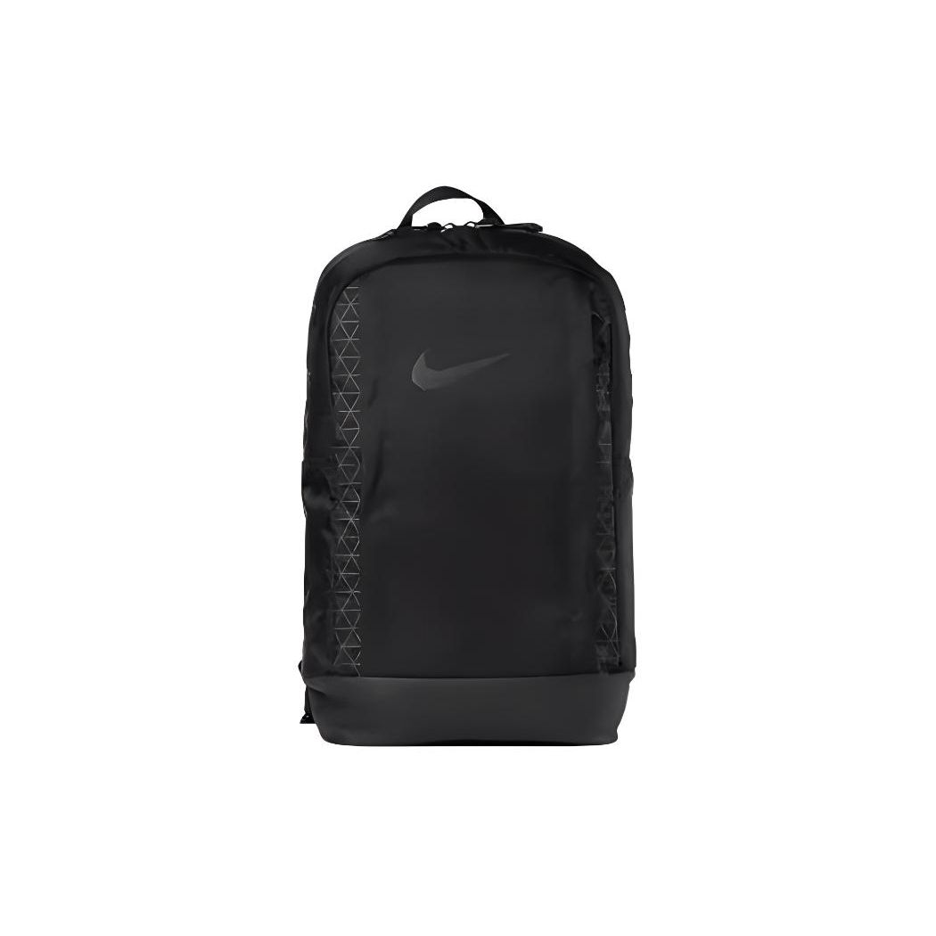 Nike Logo Zip Closure Nylon And Polyester Backpack Unisex Backpack Black BA5557-010 Black