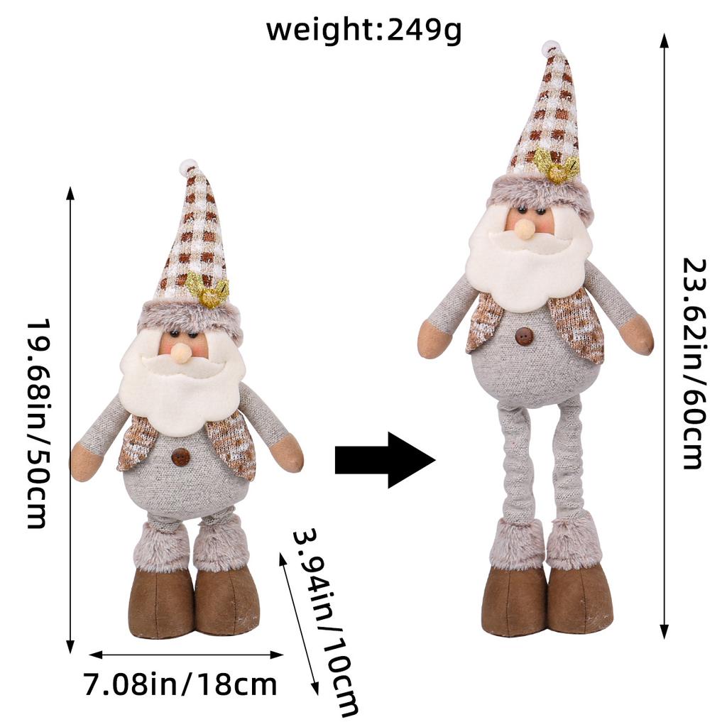 Eine Vielzahl von Weihnachts-Steh-Teleskoppuppenhotelfenster Weihnachtsschneemann-Elchpuppen-dekorative Verzierungen