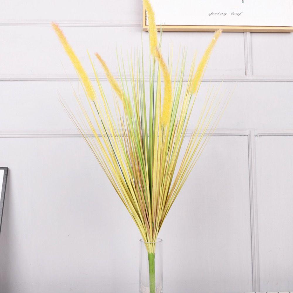 5 Heads Silk Onion Grass Large Fake Plants Creative Artificial Pampas Bouquet  Shop