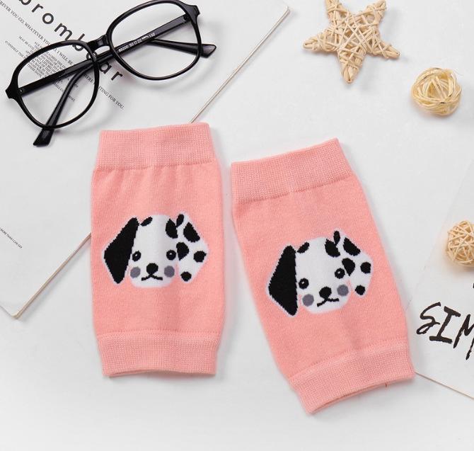 Spring & Summer Kids  Cartoon Cotton Knee & Elbow Pads for Crawling, Sports & Dance One Size