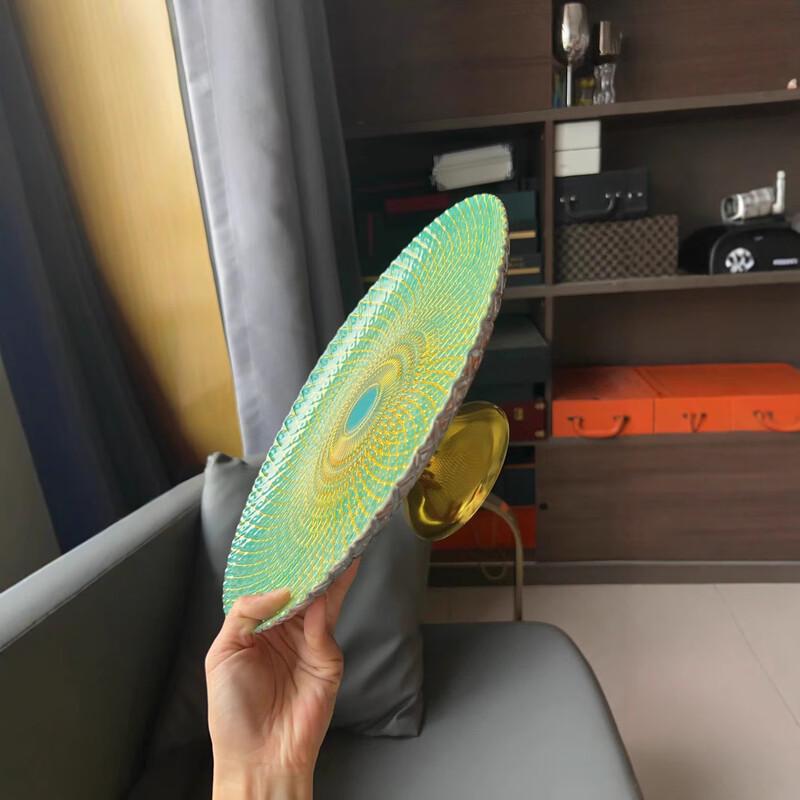 LISM European Light Luxury Glass Fruit Plate