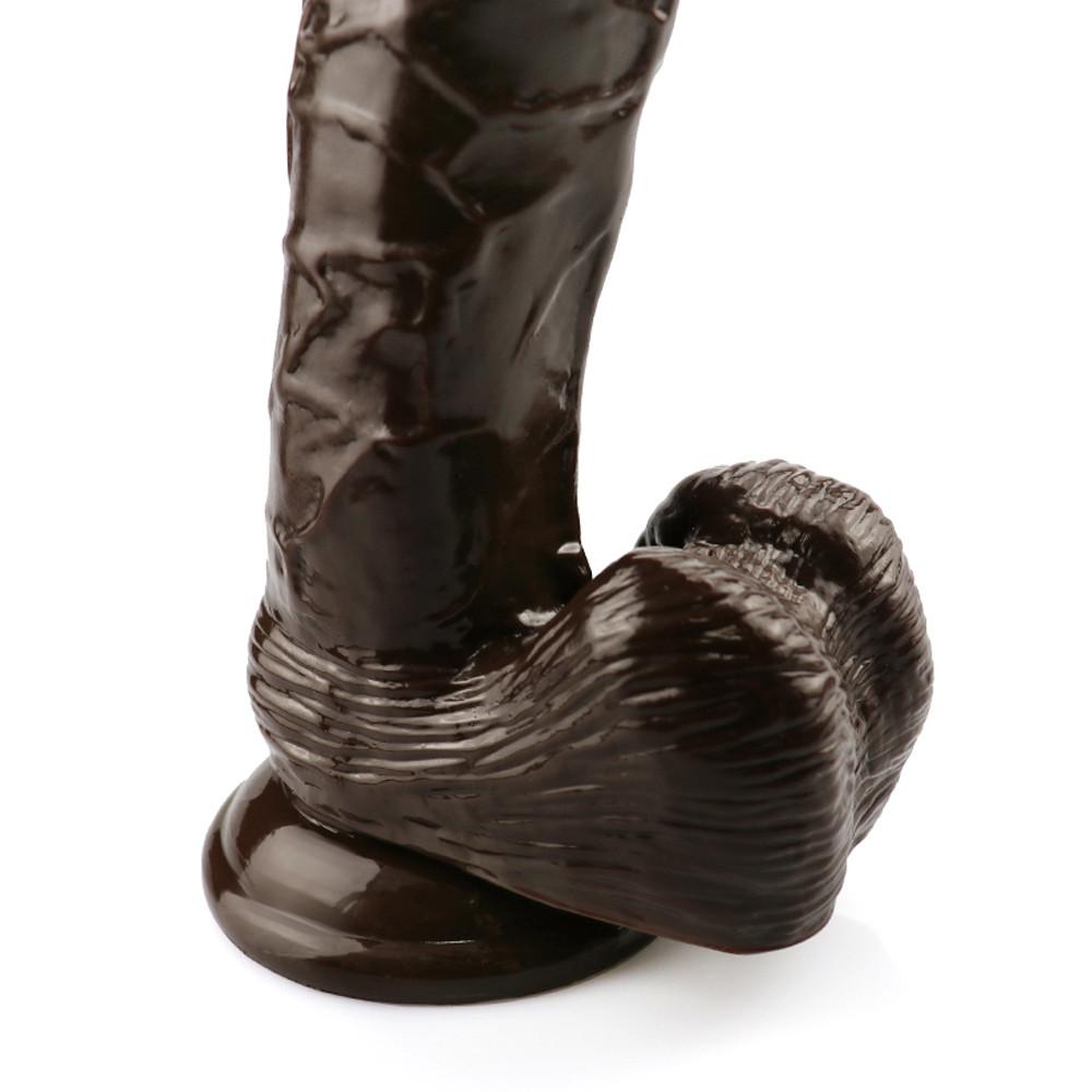 Brown Soft Penis Huge Big Dildo Realistic No Vibrator Suction Cup Sex Toys for Women Female Masturbation Adults Shop