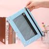 Practical Mesh Pencil Pouch Square Storage Bag Binder Pen Bag Binder Pocket  School