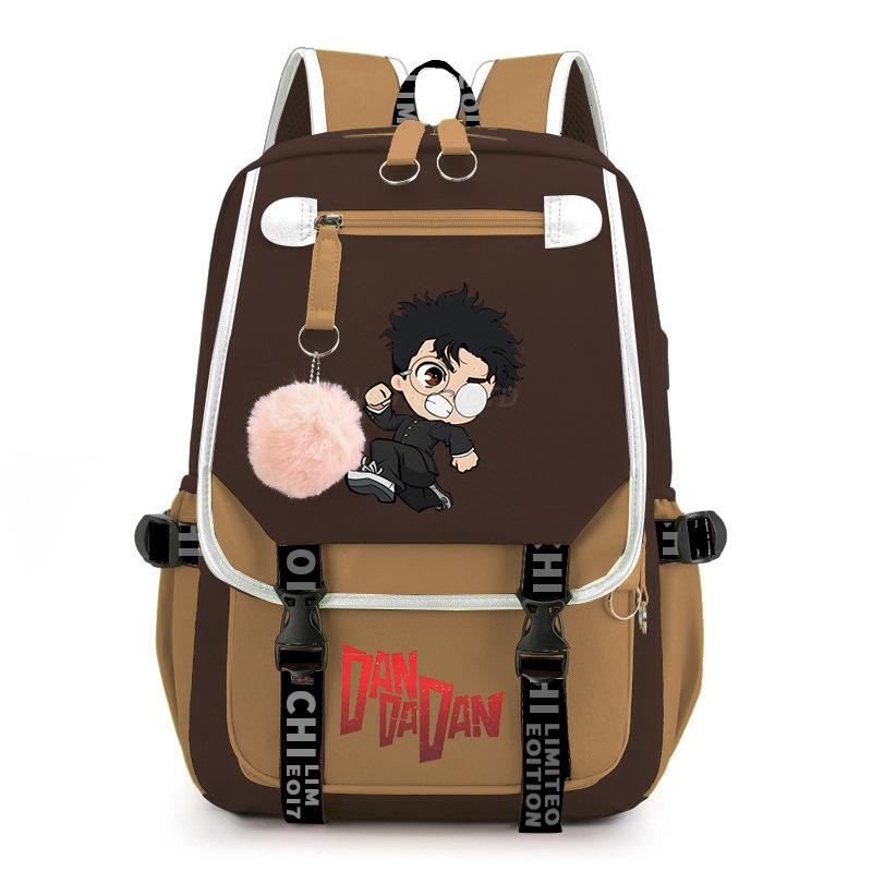 Bold Party Dandadan Surrounding Anime School Bag Fashion Male Female Versatile Elementary and Secondary School Student Lightweight Backpack