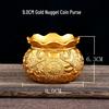 Brass Lucky Bag Ornament for Wealth and Treasure Gathering with Copper Coins and Ingots – Creative Home Living Room Decor
